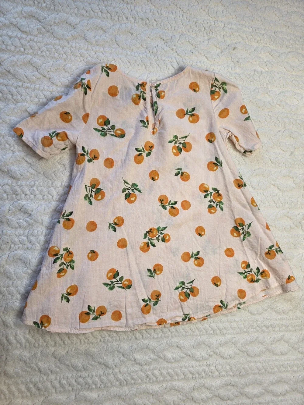 Old Navy Girls 3T Orange Citrus Print Summer Dress